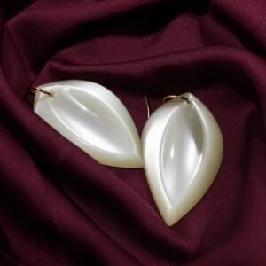 White Shell Earrings Set